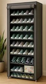 ארונית נעליים 9 קומות עם כיסוי בד במכירה מוקדמת 21 ימי עסקים - argoflex