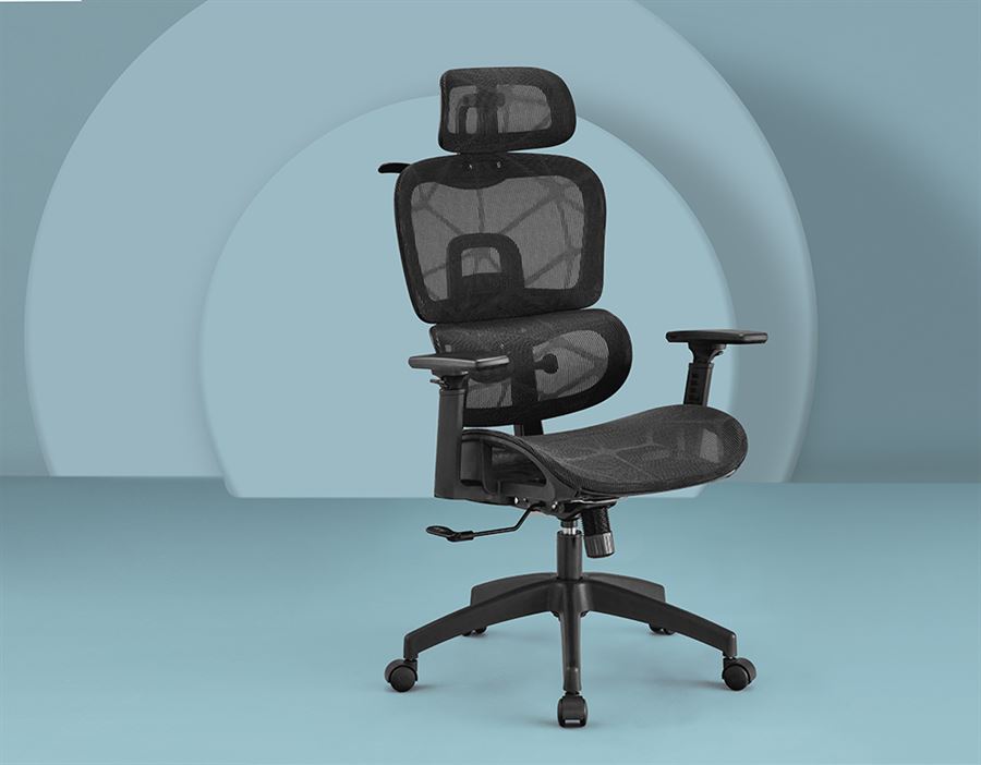 כסא מנהלים עם מושב HOLLOW וידיות 3D דגם TPX-18 ***ללא אריזה מקורית