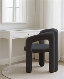 כסא בד מעוצב דגם Milano צבע שחור במכירה מוקדמת 21 ימי עסקים - argoflex