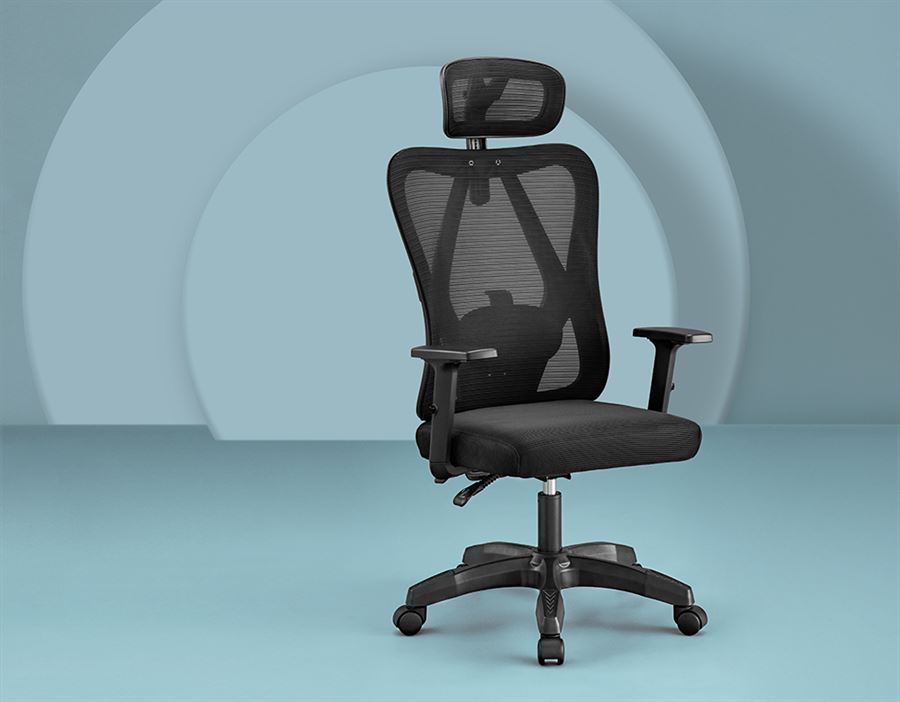 כסא מנהלים עם ידיות מתכווננות ותמיכה מיוחדת לגב דגם TPX-17 מתצוגה ועודפים ***ללא אריזה מקורית