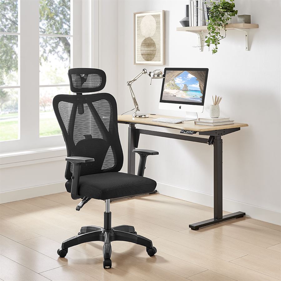 כסא מנהלים עם ידיות מתכווננות ותמיכה מיוחדת לגב דגם TPX-17 מתצוגה ועודפים ***ללא אריזה מקורית