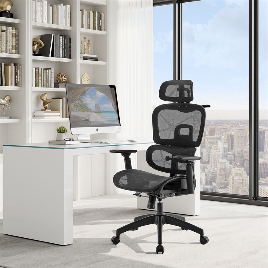 כסא מנהלים עם מושב HOLLOW וידיות 3D דגם TPX-18 ***ללא אריזה מקורית