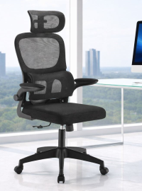 כסא מנהלים עם משענת גב וידיות מתכווננות דגם XP-40 צבע שחור במכירה מוקדמת 14 ימי עסקים - argoflex