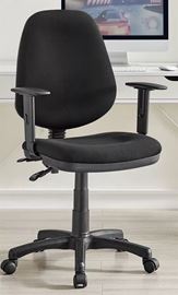 כסא מזכירה וסטודנט עם ידיות מתכווננות דגם Promax10 צבע שחור מתצוגה ועודפים - argoflex