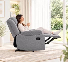 כורסת טלוויזיה ריקליינר דגם COMFORT צבע אפור כהה ***במכירה מוקדמת 30 ימי עסקים - argoflex