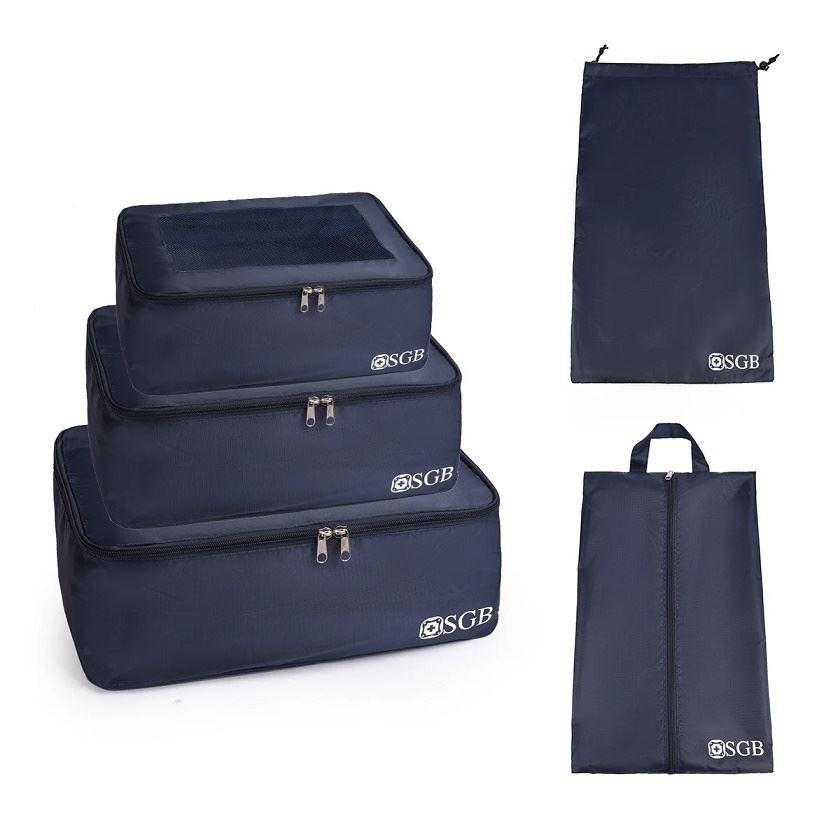 סט 3 מזוודות קשיחות + 5 תיקי אריזה וארגון במתנה