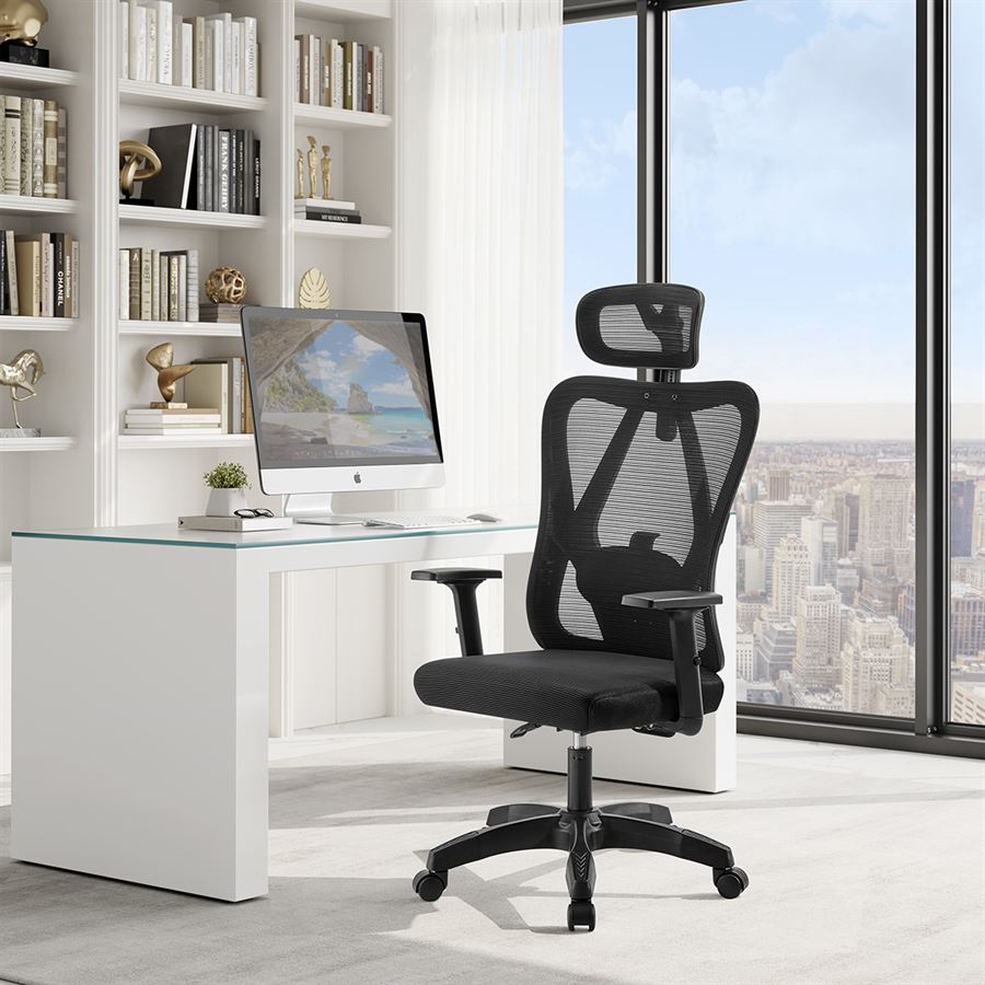 כסא מנהלים עם ידיות מתכווננות ותמיכה מיוחדת לגב דגם TPX-17 מתצוגה ועודפים ***ללא אריזה מקורית