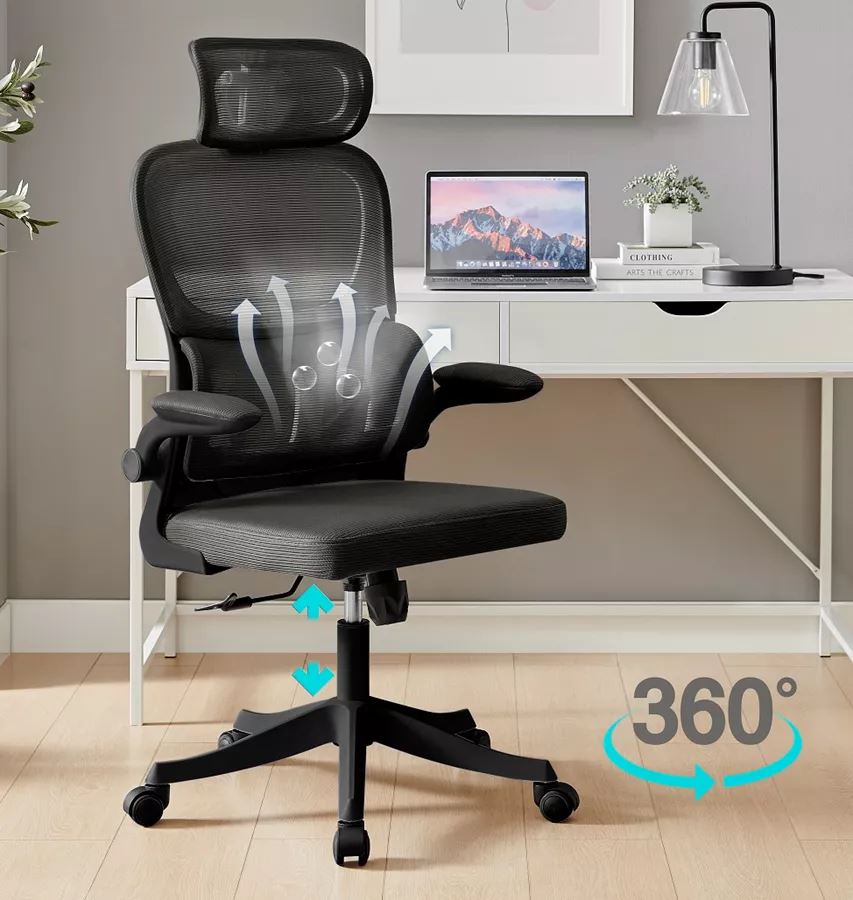 כסא מנהלים יוקרתי עם גב גבוה וידיות מתכווננות דגם TPX-10 צבע שחור מתצוגה ועודפים ***ללא אריזה מקורית