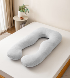 כרית הריון ויסקו מפנקת מבית B.k.import צבע אפור בהיר - argoflex