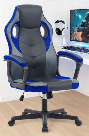 כסא גיימינג במכירה מוקדמת 21 ימי עסקים דגם Gamer צבע שחור כחול - argoflex