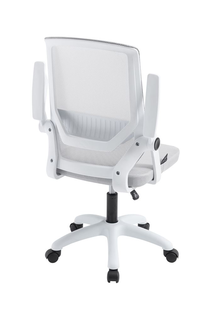 כסא מחשב עם ידיות מתכוננות דגם Fred צבע לבן ***ללא אריזה מקורית