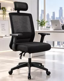 כסא מנהלים רחב עם ידיות מתכווננות ומשענת ראש דגם XP-17 ***במכירה מוקדמת 21 ימי עסקים - argoflex