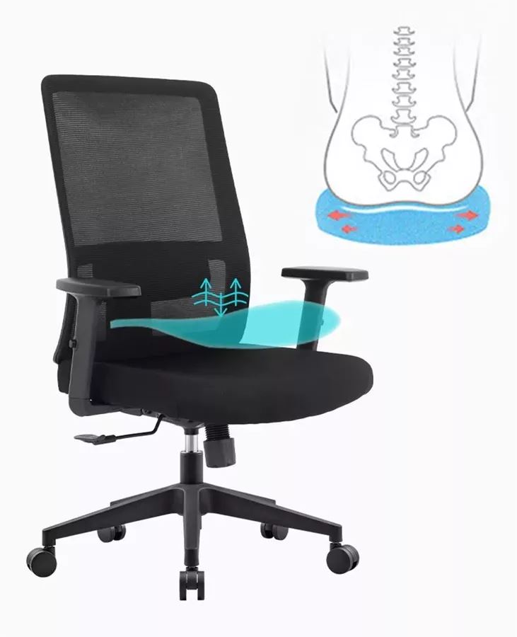 כסא מנהלים עם ידיות מתכווננות דגם XP-6 ****ללא אריזה מקורית