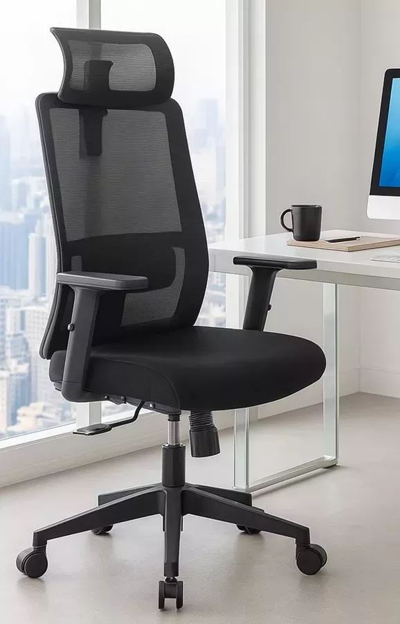 כסא מנהלים גבוה עם ידיות מתכווננות דגם XP-5 ****ללא אריזה מקורית