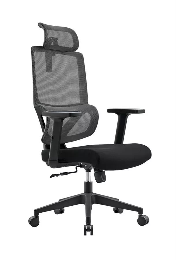 כסא מנהלים גבוה עם כרית תמיכה וידיות מתכווננות דגם XP-8 ****ללא אריזה מקורית