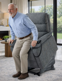 כורסת קימה חשמלית COMFY EASY LIFT צבע אפור כהה במכירה מוקדמת 14 ימי עסקים - argoflex