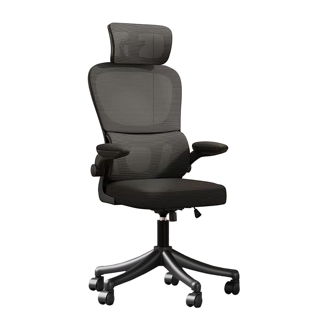 כסא מנהלים יוקרתי עם גב גבוה וידיות מתכווננות דגם TPX-10 צבע שחור מתצוגה ועודפים ***ללא אריזה מקורית